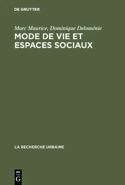 Cover of Mode de Vie Et Espaces Sociaux