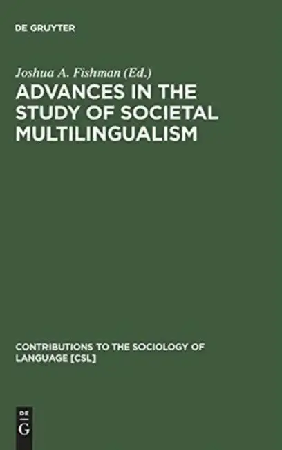 Cover of Advances in the Study of Societal Multilingualism