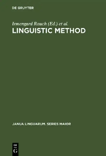 Cover of Linguistic Method