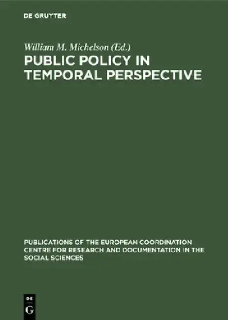 Cover of Public Policy in Temporal Perspective