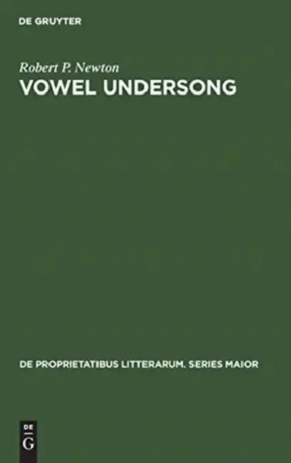 Cover of Vowel undersong