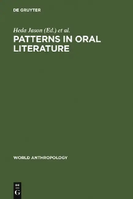 Cover of Patterns in Oral Literature