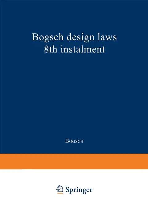 Cover of Bogsch Design Laws 8th Instalment