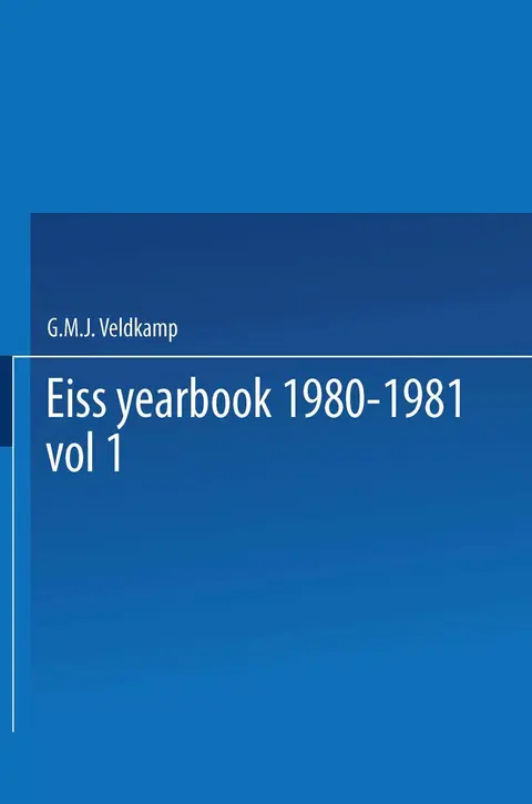 Cover of Eiss Yearbook 1980-1981 / Annuaire Eiss 1980-1981