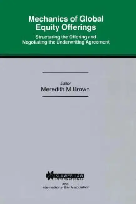 Cover of Mech Of Global Eq Offerings Struc Offering & Neg Underwriting Agr