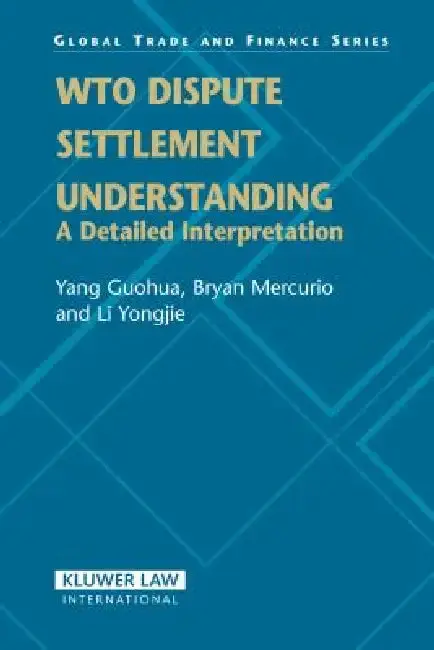 Cover of WTO Dispute Settlement Understanding