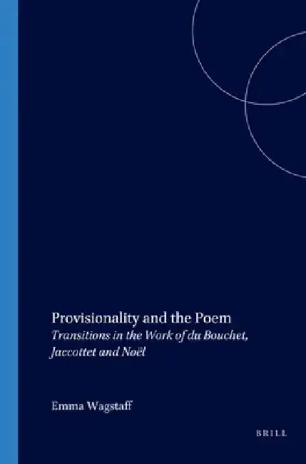 Cover of Provisionality and the Poem