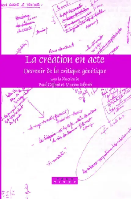 Cover of La création en acte