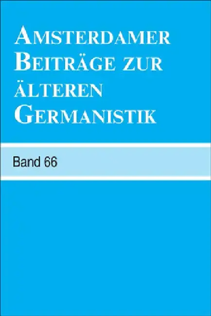 Cover of Amsterdamer Beiträge zur älteren Germanistik, Band 66 (2010)