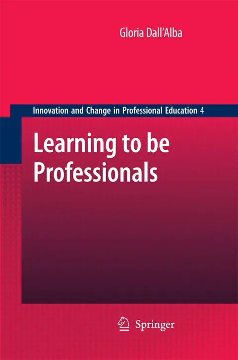 Cover of Learning to be Professionals