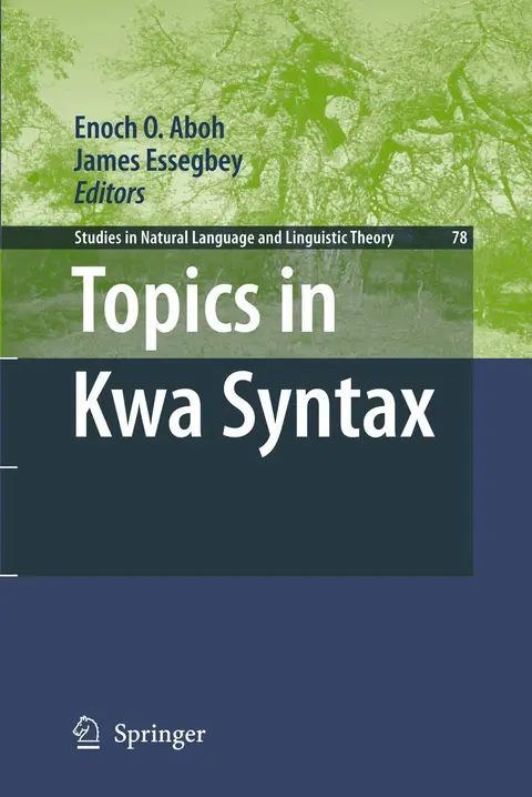 Cover of Topics in Kwa Syntax