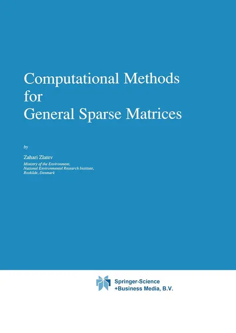 Cover of Computational Methods for General Sparse Matrices