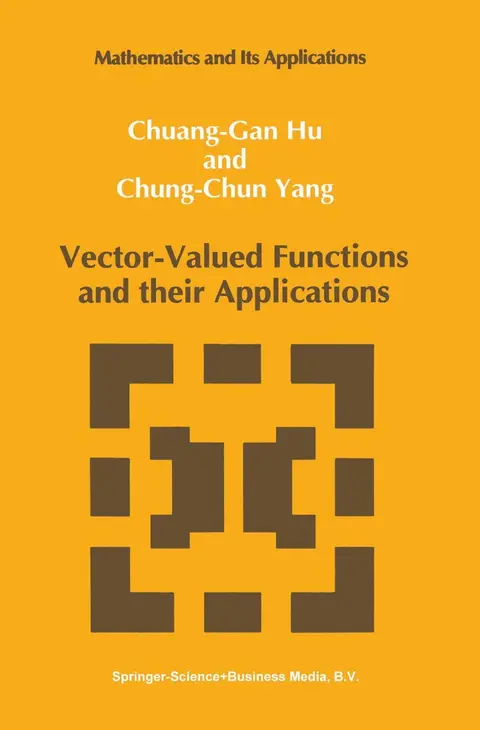 Cover of Vector-valued Functions and Their Applications