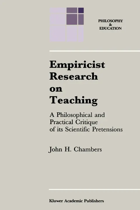 Cover of Empiricist Research on Teaching
