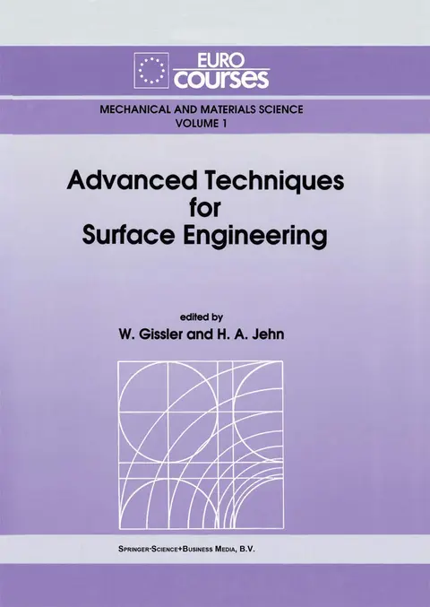 Cover of Advanced Techniques for Surface Engineering