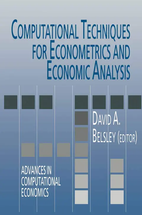 Cover of Computational Techniques for Econometrics and Economic Analysis