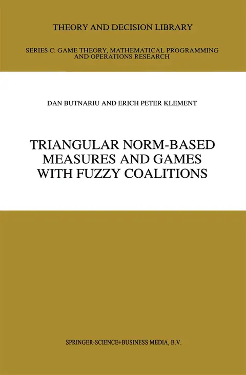 Cover of Triangular Norm-based Measures and Games with Fuzzy Coalitions