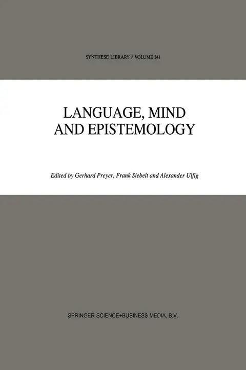 Cover of Language, Mind and Epistemology