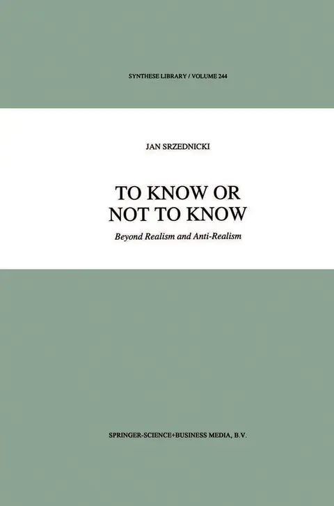 Cover of To Know or Not to Know