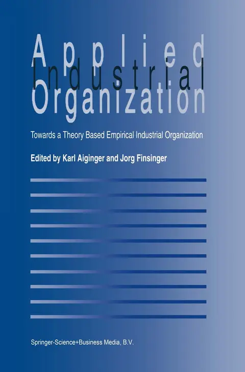 Cover of Applied Industrial Organization