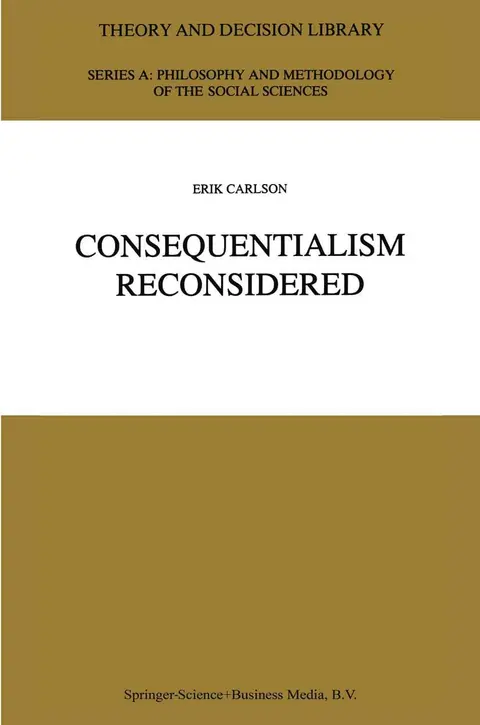 Cover of Consequentialism Reconsidered