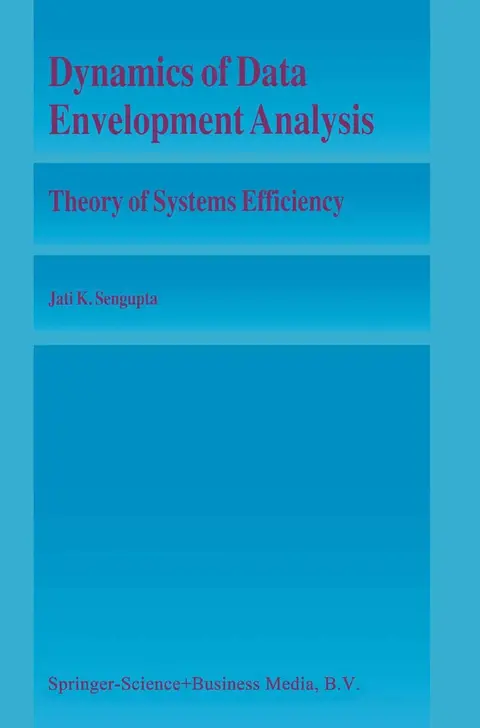 Cover of Dynamics of Data Envelopment Analysis