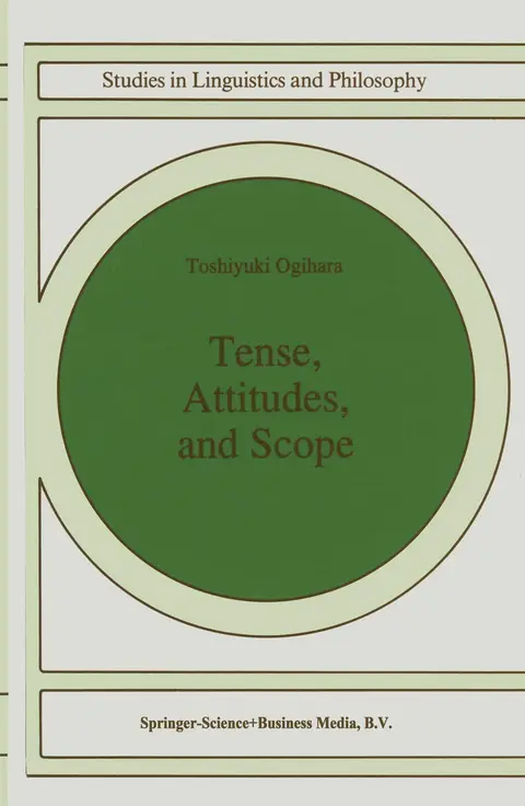Cover of Tense, Attitudes, and Scope