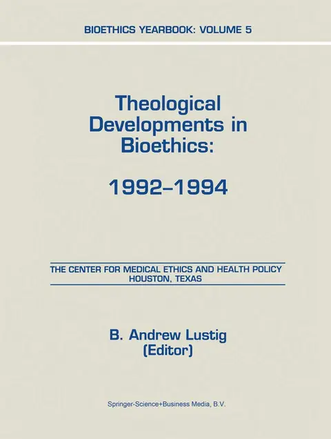 Cover of Bioethics Yearbook