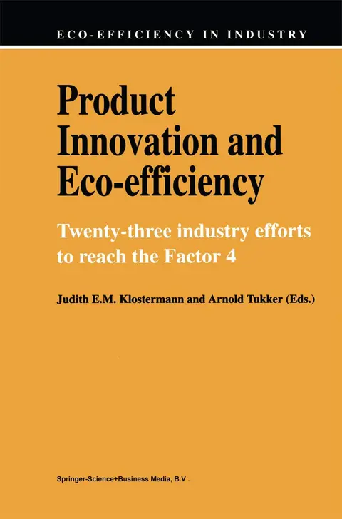Cover of Product Innovation and Eco-efficiency