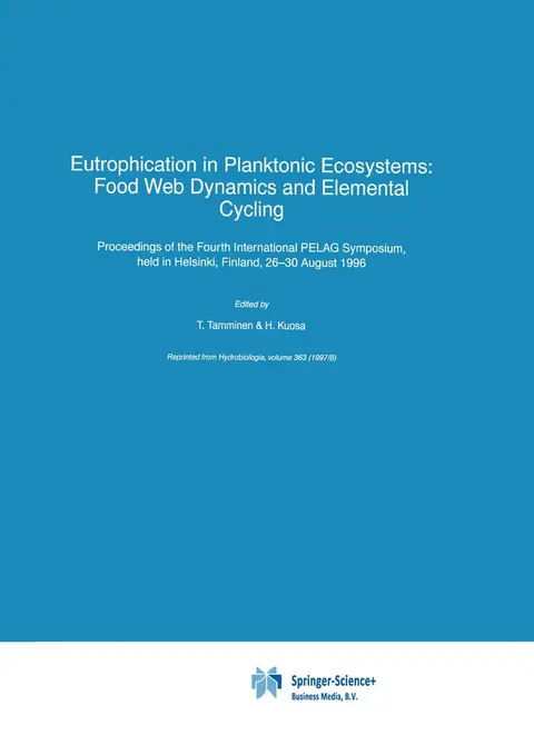 Cover of Eutrophication in Planktonic Ecosystems