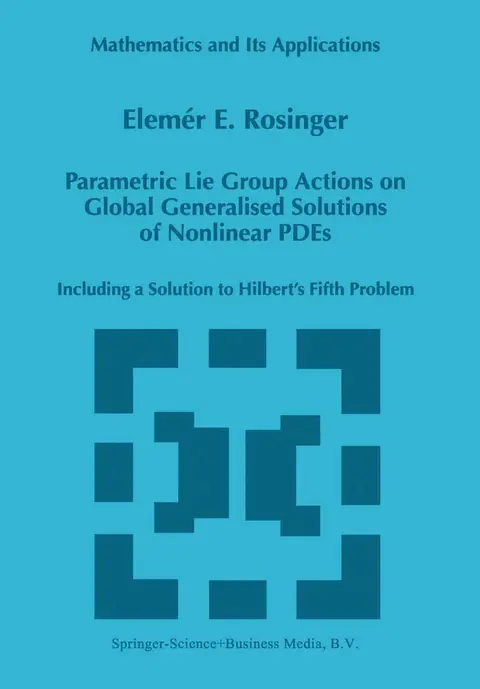 Cover of Parametric Lie Group Actions on Global Generalised Solutions of Nonlinear P. D. E.s