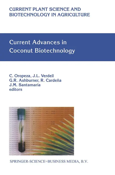 Cover of Current Advances in Coconut Biotechnology