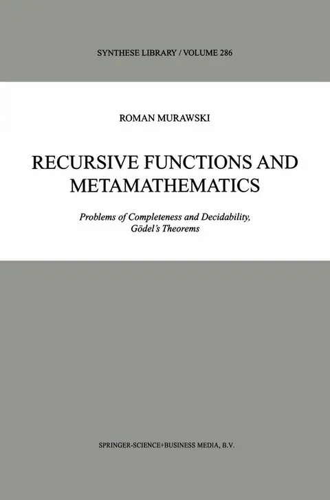 Cover of Recursive Functions and Metamathematics