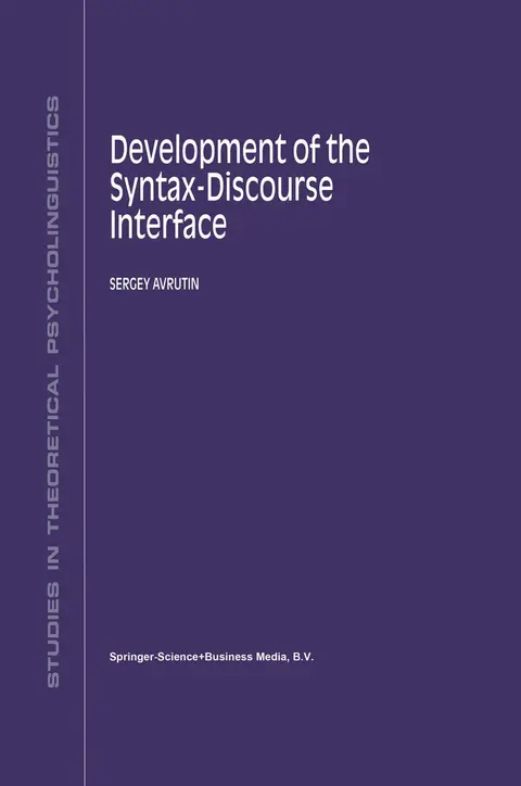 Cover of Development of the Syntax-Discourse Interface