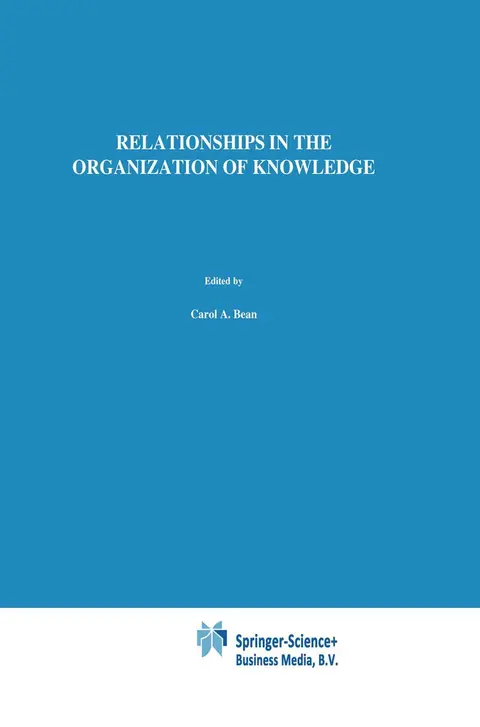 Cover of Relationships in the Organization of Knowledge