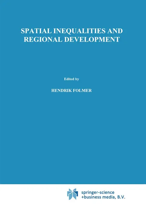 Cover of Spatial inequalities and regional development