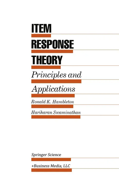 Cover of Item Response Theory