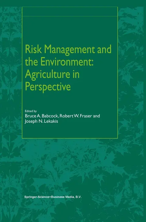 Cover of Risk Management and the Environment