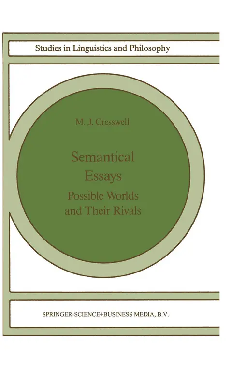 Cover of Semantical Essays