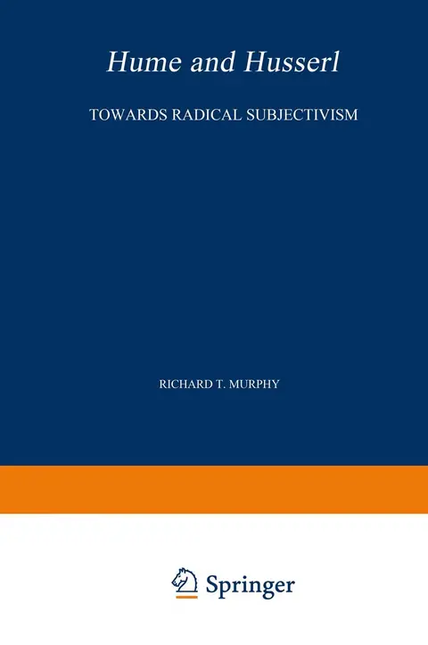 Cover of Hume and Husserl