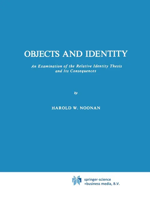 Cover of Objects and Identity