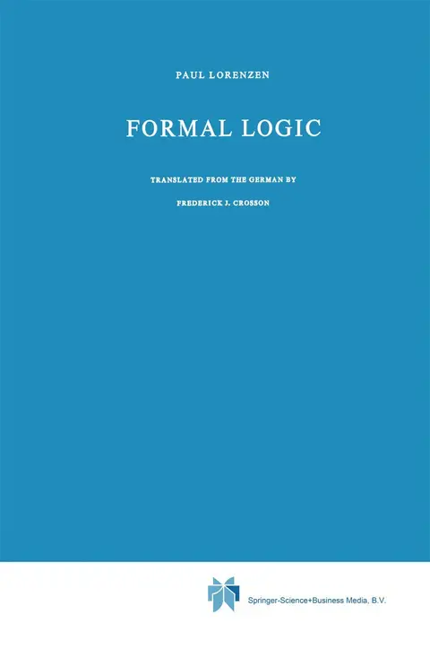 Cover of Formal Logic