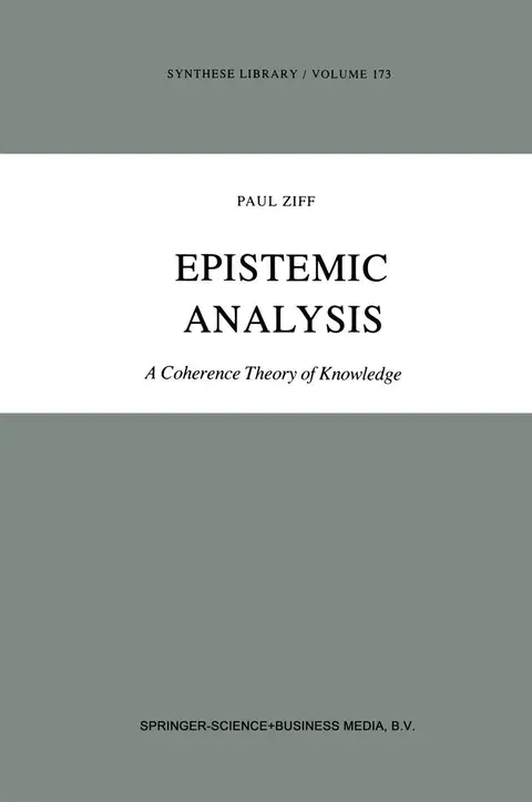 Cover of Epistemic Analysis