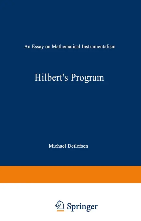 Cover of Hilbert's Program