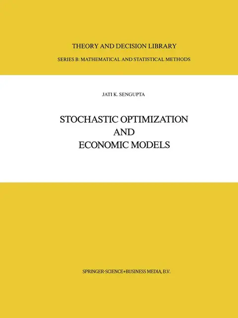 Cover of Stochastic Optimization and Economic Models