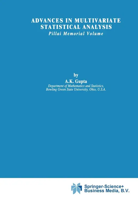 Cover of Advances in Multivariate Statistical Analysis