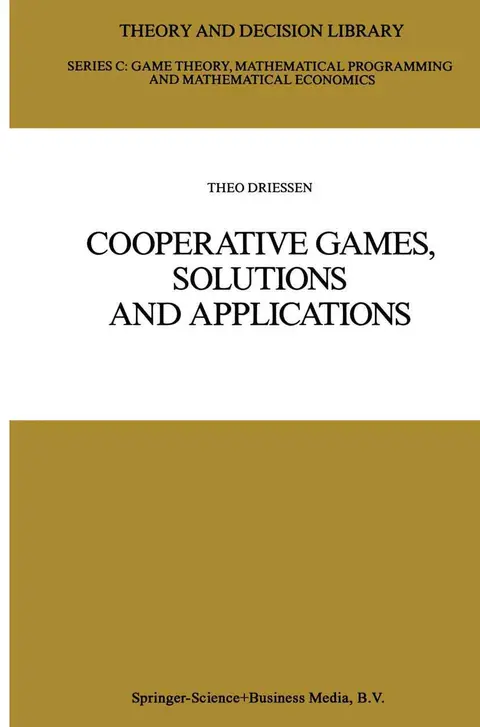 Cover of Cooperative Games, Solutions and Applications