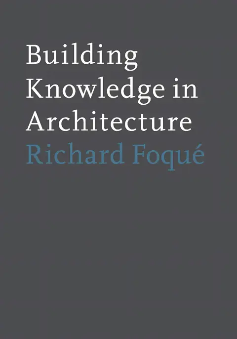Cover of Building knowledge in architecture