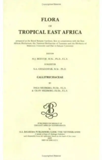 Cover of Flora of tropical East Africa - Callitrichaceae (2003)