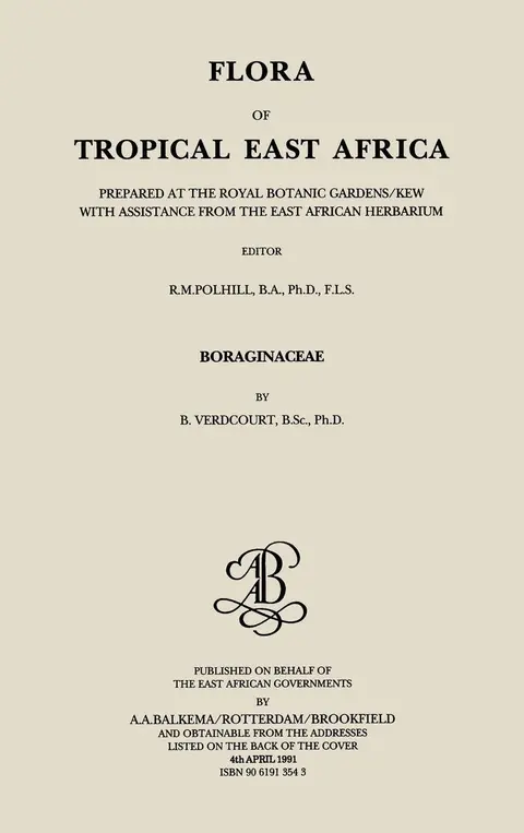 Cover of Boraginaceae